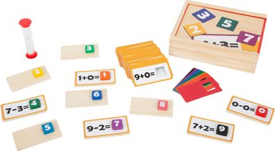 Lernspiel Holzpuzzle Mathematik von small foot 110 Aufgaben Rechnen lernen