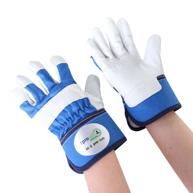 tprosafe kids premium Kinderhandschuhe blau-grau - kleine Handschuhe für Kinder