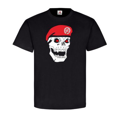 deutscher Fernmelder Soldat Skull Totenkopf Barett - T Shirt #5605