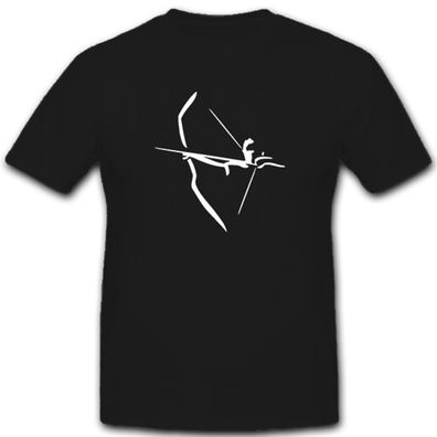 Bogensport Bogenschießen Sportschützen Pfeil Bogen Jagdwaffe- T Shirt #5551
