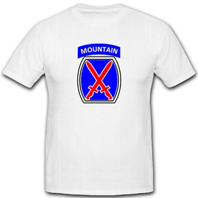10th Montain Division Infanteriedivision Infanterie United States T Shirt #5530