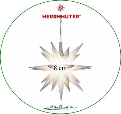 Herrnhuter Stern 8 cm Miniaturstern Kunststoff inkl. LED