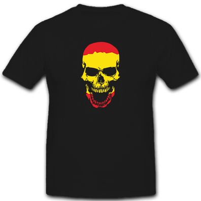 Spanien Spain Espana Skull Totenkopf Fahne Flagge flag - T Shirt #5453