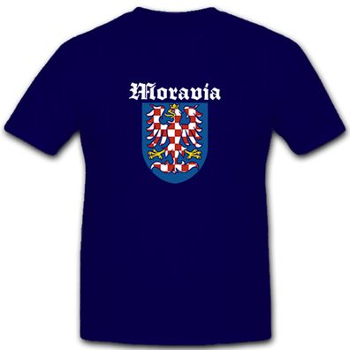Moravia Mähren Tschechien Wappen Emblem Flagge Fahne - T Shirt #5372