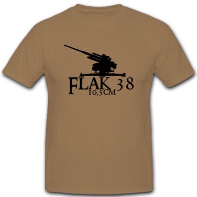 Flak 38 10,5 cm Flugabwehrkanone Flugabwehr Waffe Kanone - T Shirt #5326