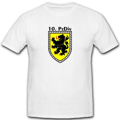 10. PzDiv Panzerdivision Division Heer Bundeswehr Bw Löwendivision T Shirt #5334