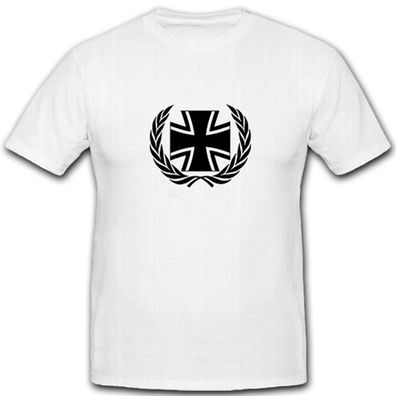 BW Kreuz und Kranz EK Balkenkreuz Bundeswehr Deutschland - T Shirt #5268