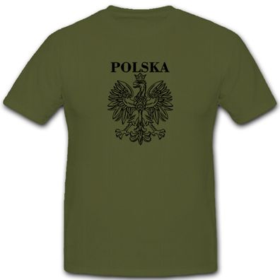 Polska Adler Polen Warschau Wappen - T Shirt #5346