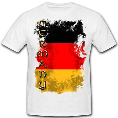 Germany Flag Flagge Deustchland Schwarz Rot Gold Fahne - T Shirt #5185