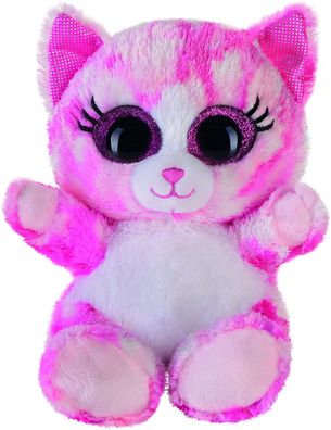 Plüschtier Glitzer Katze (pink, 15cm) Kuscheltier Stofftier Plüschfigur Cat
