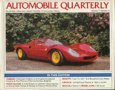 Automobile Quarterly 17/4 - Ferrari, Ford Falcon, Bugatti, Lincoln, Bucci