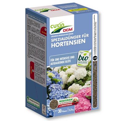 Cuxin Hortensiendünger 1,5 kg Moorbeetpflanzendünger Rhododünger Azaleendünger
