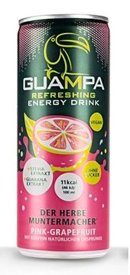 Guampa Energy Drink Pink Grapefruit 24 Dosen