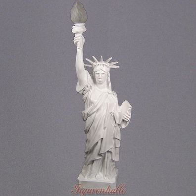 Amerikanische Freiheitsstatue Dekofigur Statue Liberty New Figur Deko USA Lampe weiß