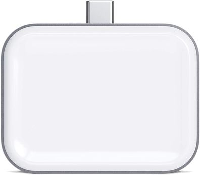 Satechi USB-C Kabellose Ladestation für Apple AirPods Pro und AirPods 2 & 1 grau