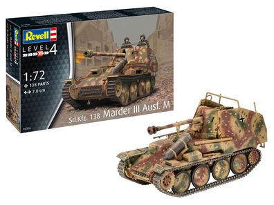 Revell Sd. Kfz. 138 Marder III Ausf. M in 1:72 Revell 03316 Bausatz