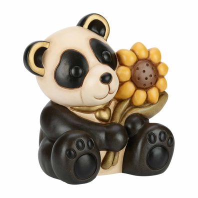THUN Casa - Tiere 'Panda mit Sonnenblume - Höhe: 21 cm'