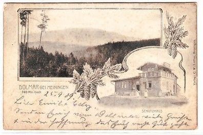 64988 Ak Dolmar bei Meiningen Schutzhaus 1909