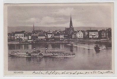 25440 Ak Neuwied vom Rhein aus gesehen 1929