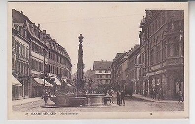 64952 Ak Saarbrücken Marktstrasse um 1910