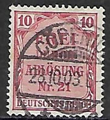 Deutsches Reich gestempelt Dienstmarke Michel-Nummer 4