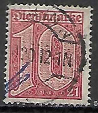 Deutsches Reich gestempelt Dienstmarke Michel-Nummer 17