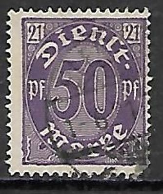 Deutsches Reich gestempelt Dienstmarke Michel-Nummer 21