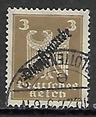 Deutsches Reich Dienstmarke gestempelt Michel-Nummer 105