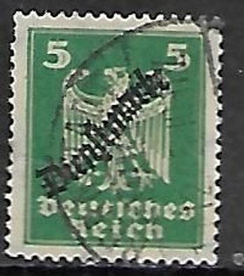 Deutsches Reich Dienstmarke gestempelt Michel-Nummer 106