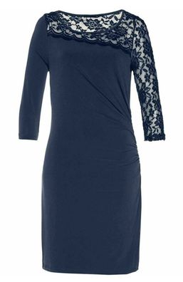 Kleid Damen Jerseykleid mit Spitze Shirtkleid Gr. 44/46 bpc O1°4498. Neu mit Etikett
