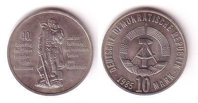 DDR Gedenk Münze 10 Mark 40. Jahre Kriegsende 1985 (110525)