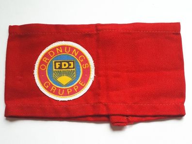 Original DDR FDJ Ordnungsgruppe gedrucktes Emblem