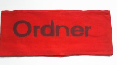 Original DDR Armbinde Aufdruck "Ordner"