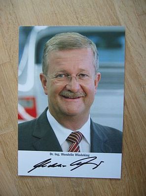 Porsche Chef Dr. Wendelin Wiedeking - handsigniertes Autogramm!!!