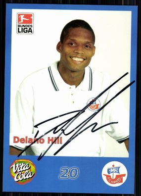Delano Hill FC Hansa Rostock 2002-03 Autogrammkarte Original Signiert + A 84007