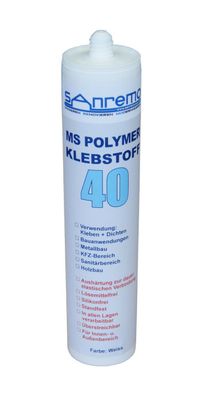 Aktionspreis 5x MS – Polymer Klebstoff 40 Klebstoff Dichtstoff 290ml Kartusche