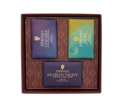 Saponificio Aquaviva Andromaca Seifen Geschenkbox für Damen 3x 100g
