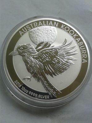 Original 10$ 2018 Australien Kookaburra 10 Unzen Silber Kookaburra 311g 9999er Silber