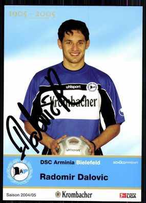 Radomir Dalovic Arminia Bielefeld 2004-05 Original Signiert + A 83576