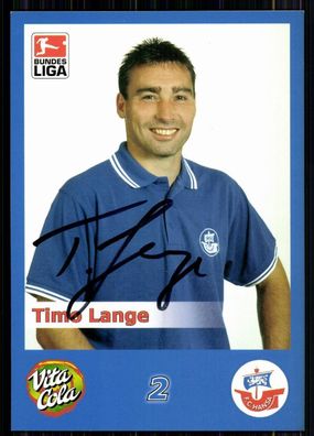 Timo Lange FC Hansa Rostock 2002-03 Autogrammkarte Original Signiert + A 84000