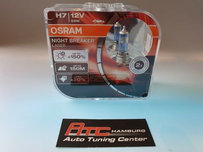 Osram H7 Night Breaker Laser Glühbirnen Leuchtmittel / Birne 55 Watt Xenon Look