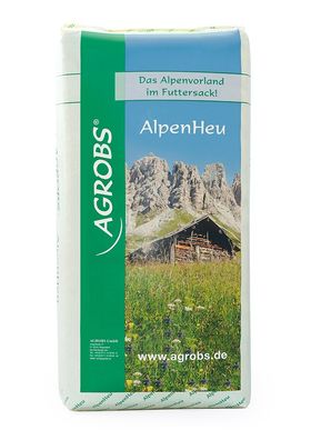 AGROBS Alpenheu 12,5 kg kräuterreich Rohfaser Optimal für unterwegs
