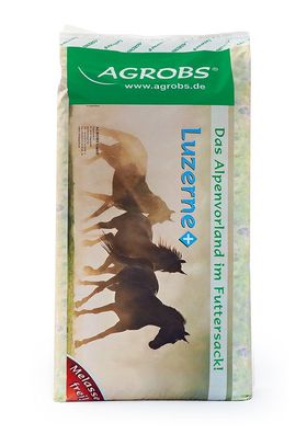 AGROBS Luzerne+ Plus 15 kg Grünhafer Sportpferde Leistung Energie Abwehrkräfte