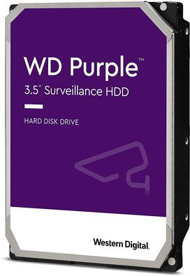 WD Purple 12TB (3,5Zoll HDD für Überwachungskamera, 7200U/ min, SATA 6Gb/ s) WD121P