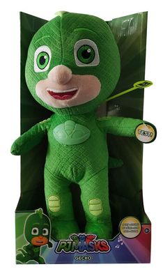 Simba 109402076 PJ Masks Plüsch Gecko mit Licht und Sound grün 35 cm