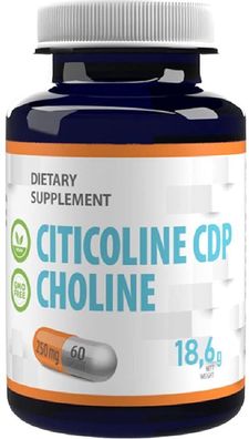 Citicoline CPD Choline 250mg 60 Vegan Capsules. Hepatica