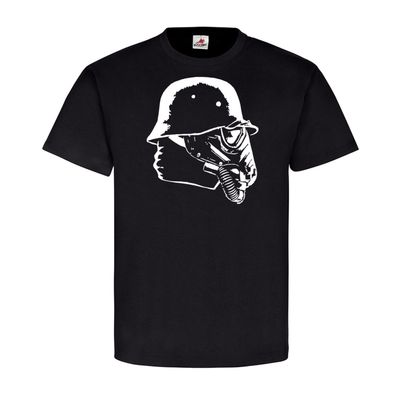 Mondsoldat Iron Cross Haunebu Flugscheibe Sky Soldat Gasmaske - T Shirt #4633