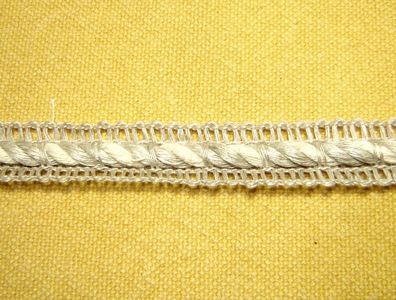 Borte Trachtenborte Koedel Jute Hutband beige natur 1,8 cm breit je 1 Meter 4027