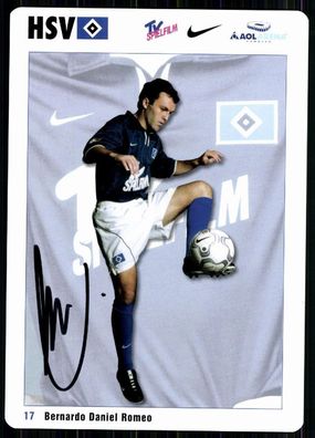 Bernardo Daniel Romeo Hamburger SV 2001-02 Original Signiert + A 84516