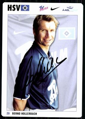 Bernd Hollerbach Hamburger SV 2001-02 Autogrammkarte Original Signiert + A 84517